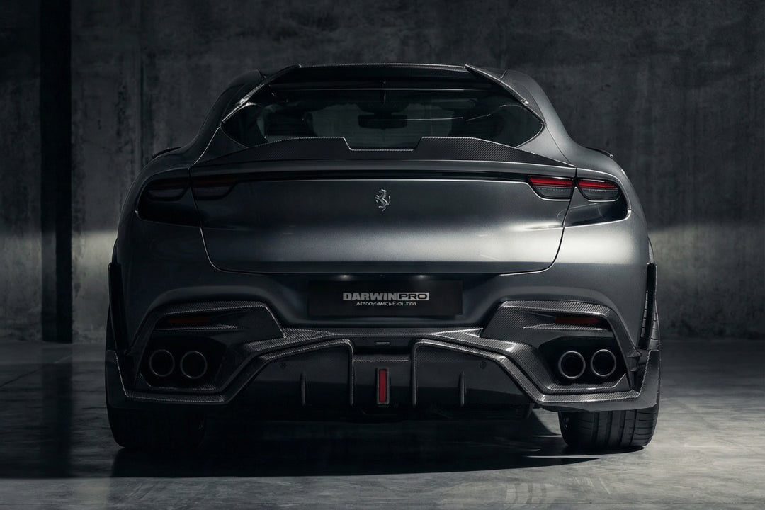 2023-UP Ferrari Purosangue F175 Carbon Fiber Rear Diffuser DarwinPRO iMP Design