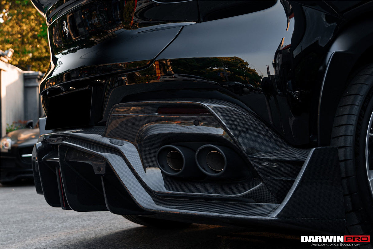 2023-UP Ferrari Purosangue F175 Carbon Fiber Rear Diffuser DarwinPRO iMP Design