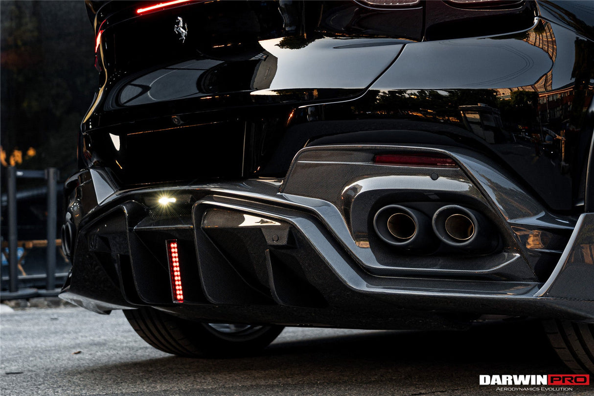 2023-UP Ferrari Purosangue F175 Carbon Fiber Rear Diffuser DarwinPRO iMP Design