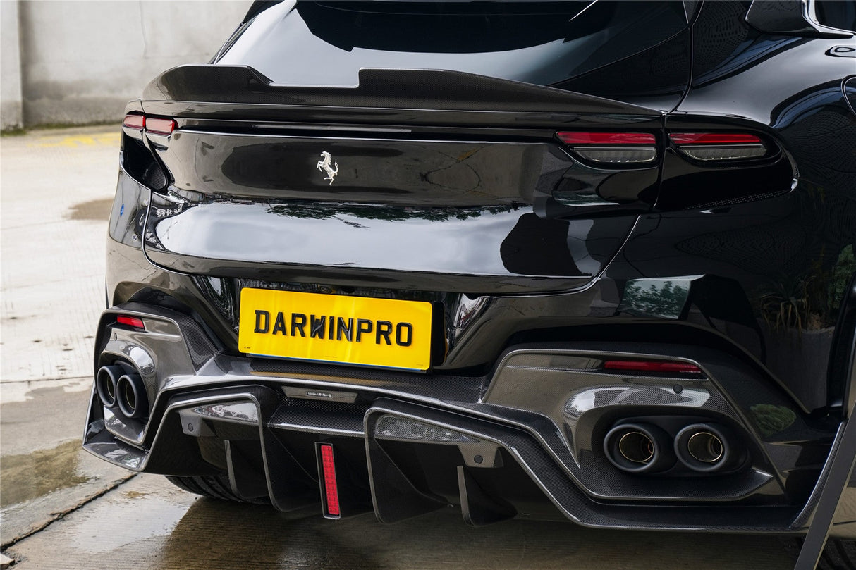 2023-UP Ferrari Purosangue F175 Carbon Fiber Rear Diffuser DarwinPRO iMP Design