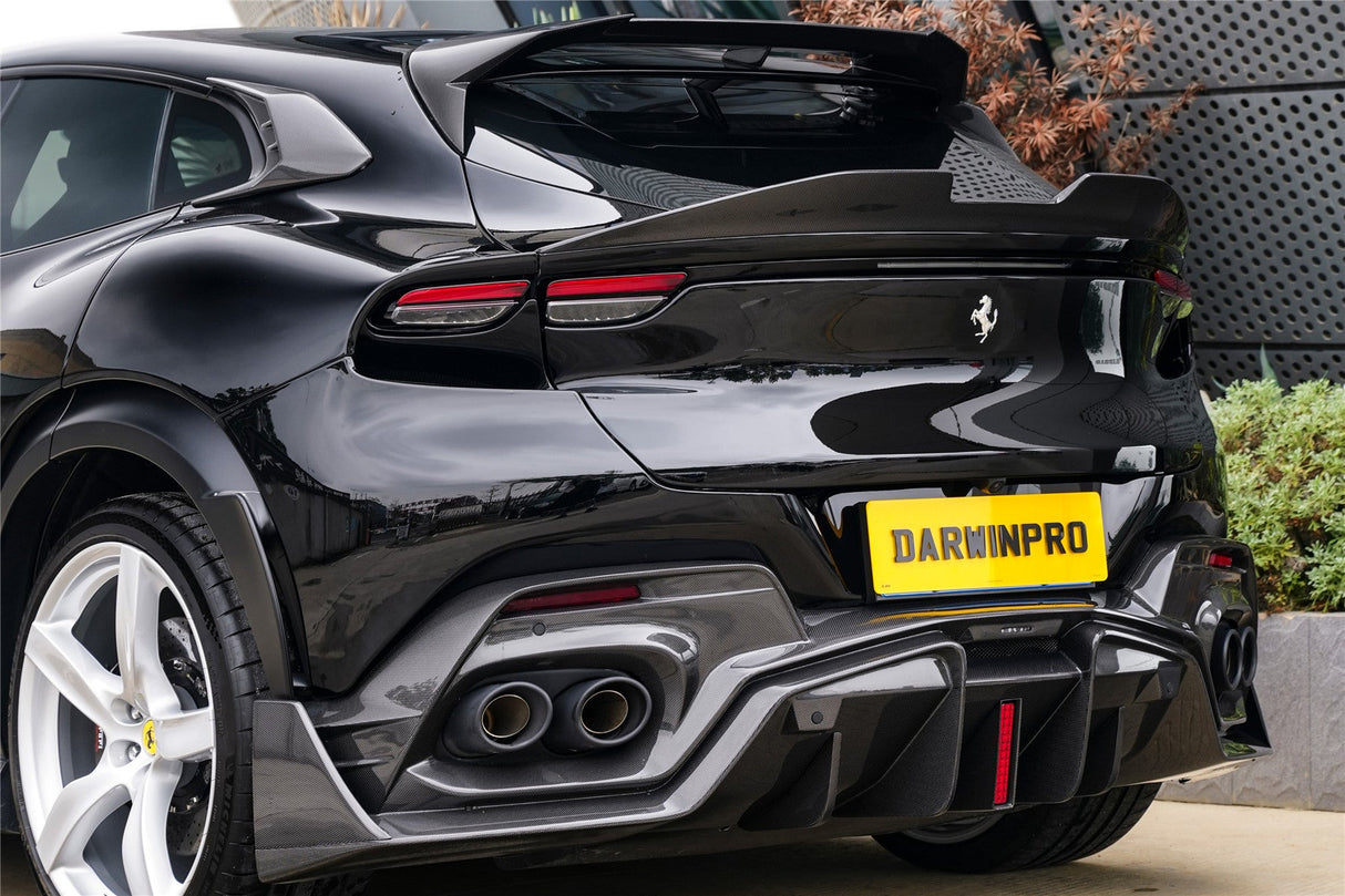 2023-UP Ferrari Purosangue F175 Carbon Fiber Rear Diffuser DarwinPRO iMP Design