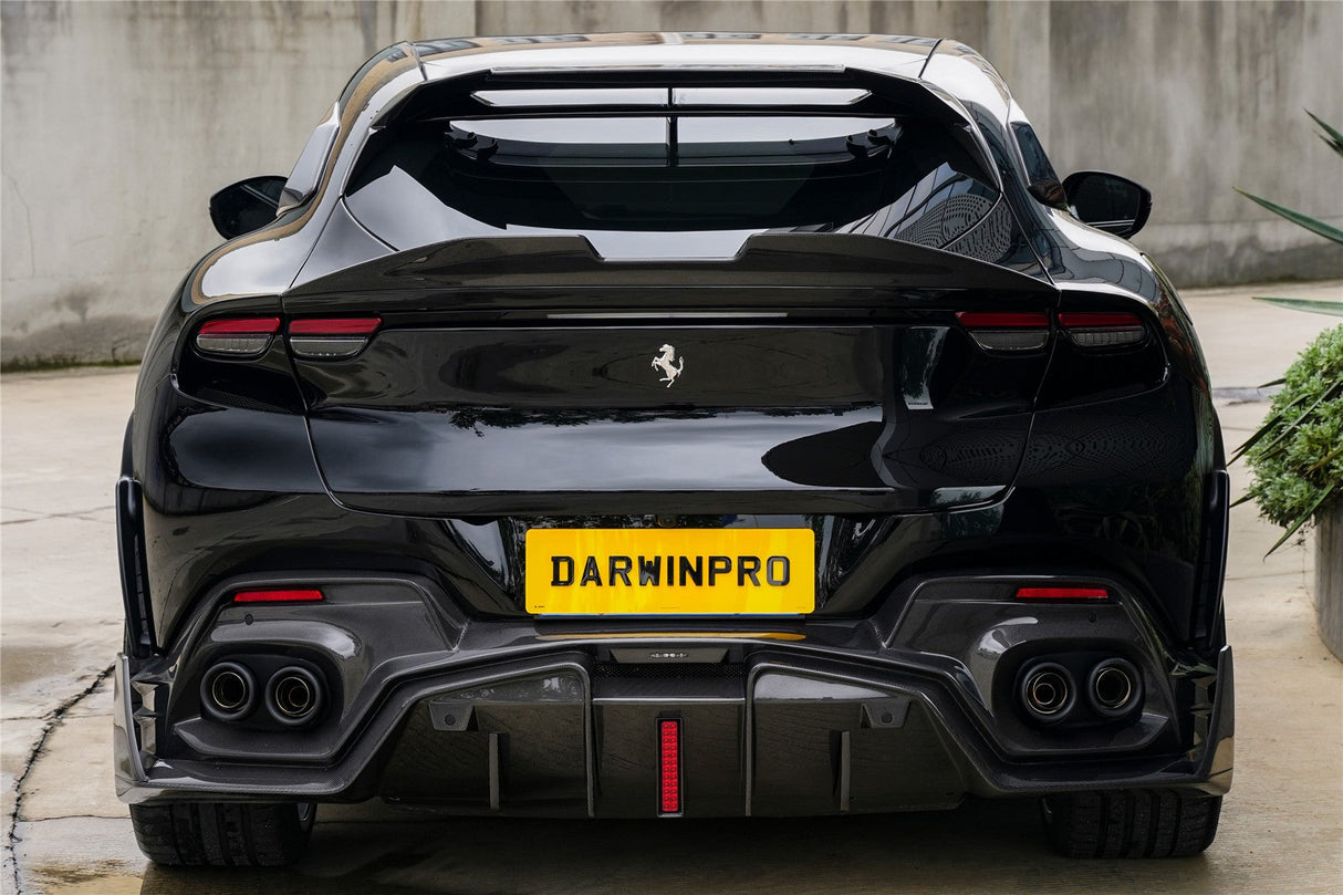 2023-UP Ferrari Purosangue F175 Carbon Fiber Rear Diffuser DarwinPRO iMP Design
