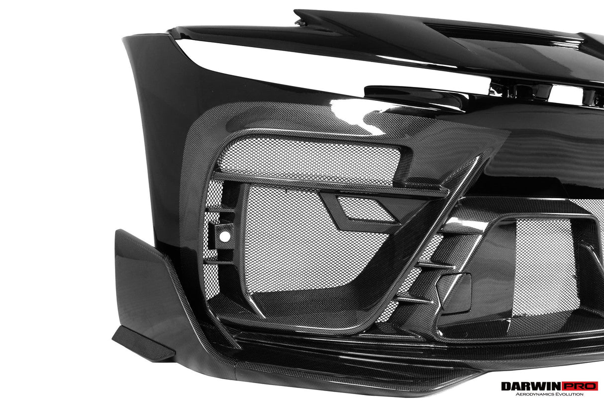 2023-UP Ferrari Purosangue F175 Partial Carbon Fiber Front Bumper And Hood DarwinPRO iMP Design