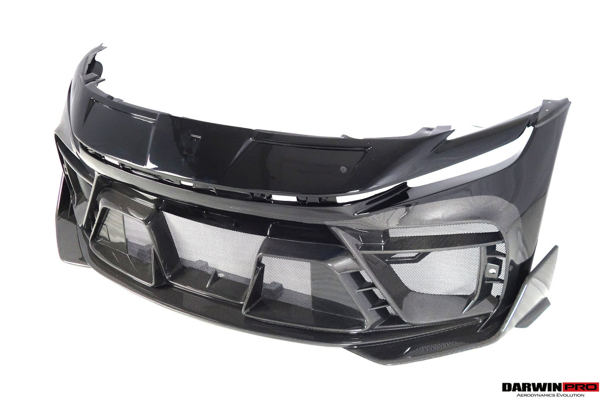 2023-UP Ferrari Purosangue F175 Partial Carbon Fiber Front Bumper And Hood DarwinPRO iMP Design