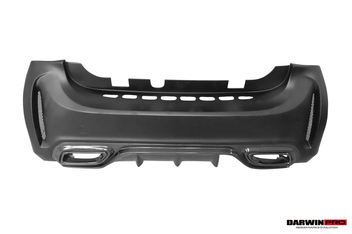 2016-2020 Smart Fortwo 453 BKSS Style Partial Carbon Fiber Rear Bumper