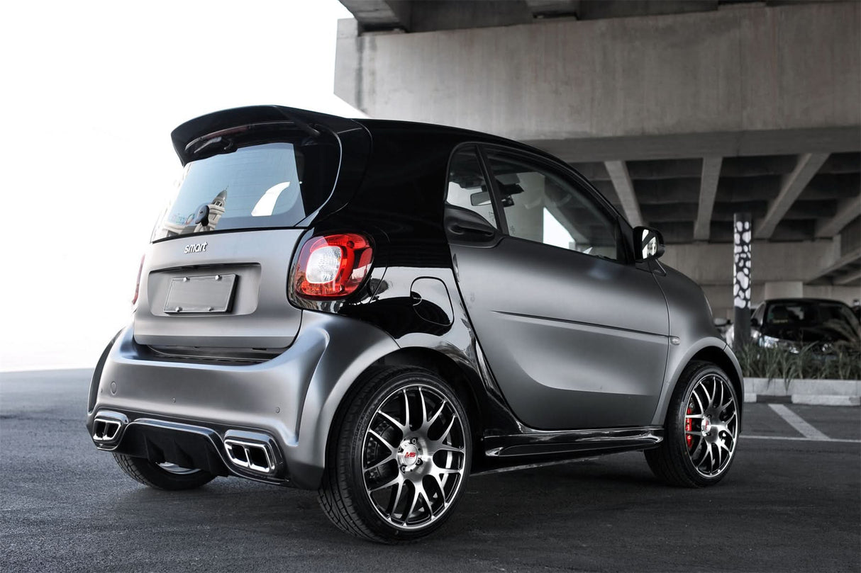 2016-2020 Smart Fortwo 453 BKSS Style Partial Carbon Fiber Rear Bumper