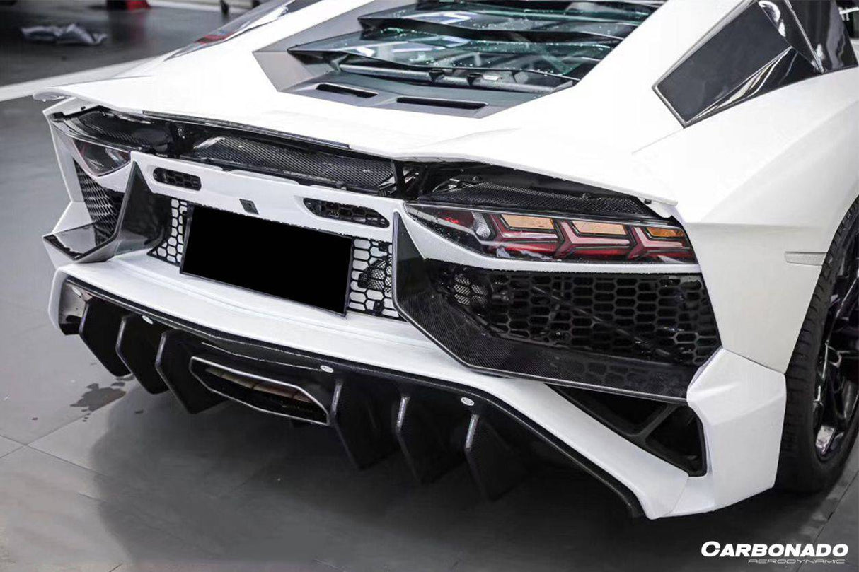 2011-2016 Lamborghini Aventador LP700 Coupe Roadster SV Style Rear Bumper