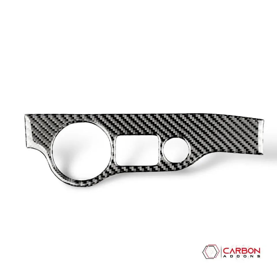 Dodge Challenger 2015-2023 Carbon Fiber Headlight and Trunk Release Button Trim Overlay