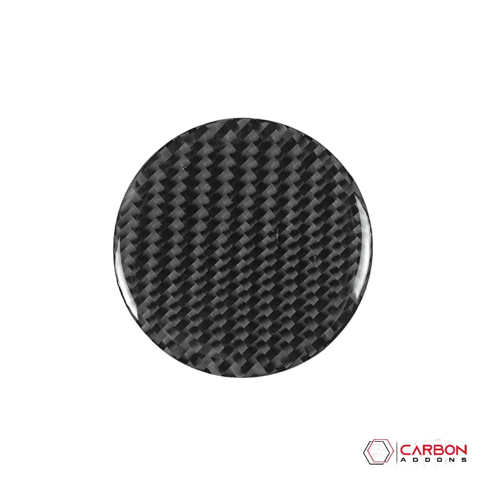 Dodge Challenger 2015-2023 Carbon Fiber Headlight and Trunk Release Button Trim Overlay