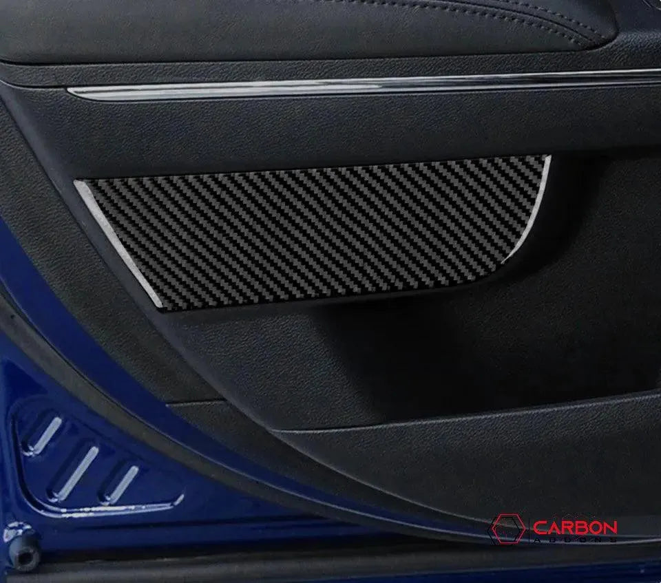 Dodge Charger 2015-2023 Carbon Fiber Door Panel Trim Overlay