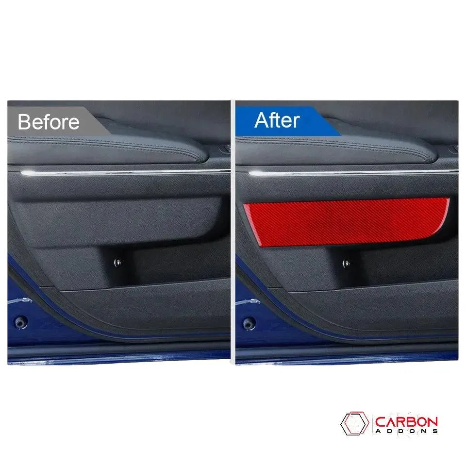 Dodge Charger 2015-2023 Carbon Fiber Door Panel Trim Overlay