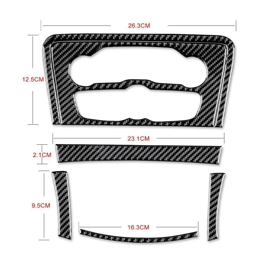 Dodge Charger 2015-2023 Carbon Fiber Multimedia Radio Button Trim Overlay