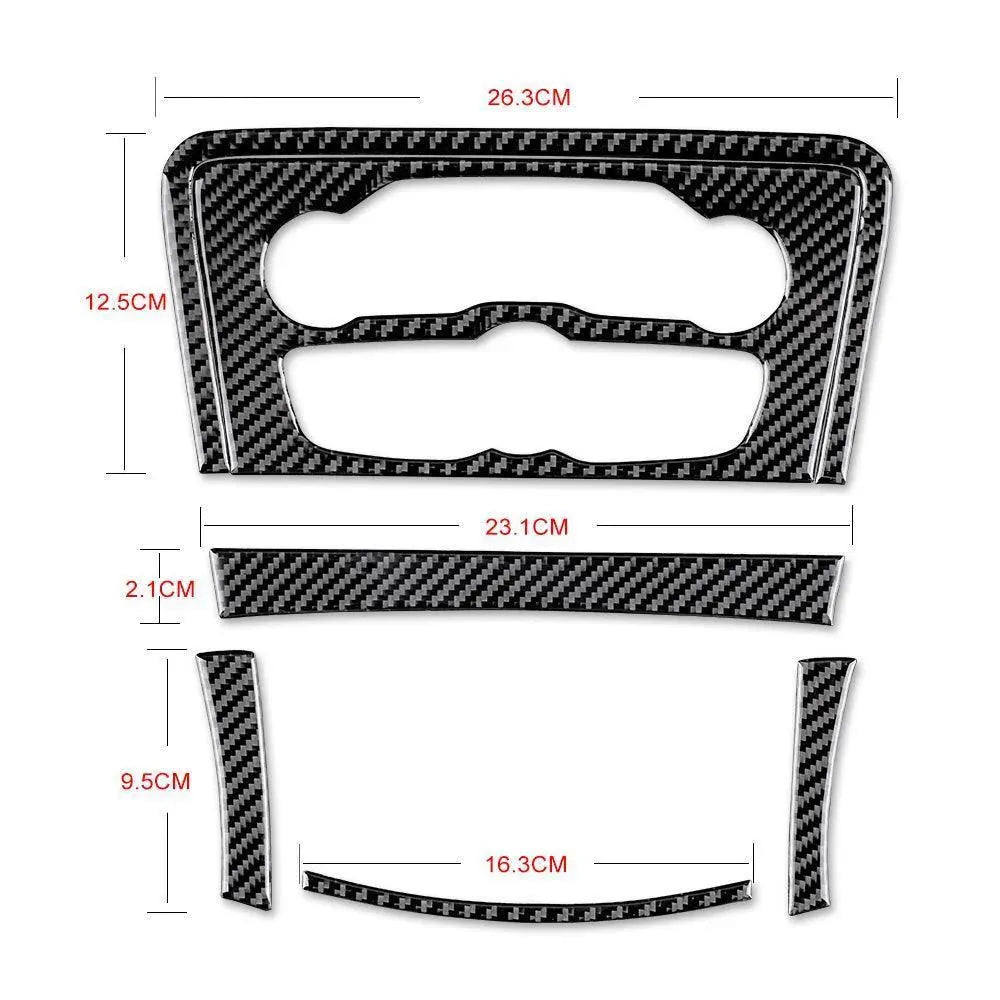 Dodge Charger 2015-2023 Carbon Fiber Multimedia Radio Button Trim Overlay