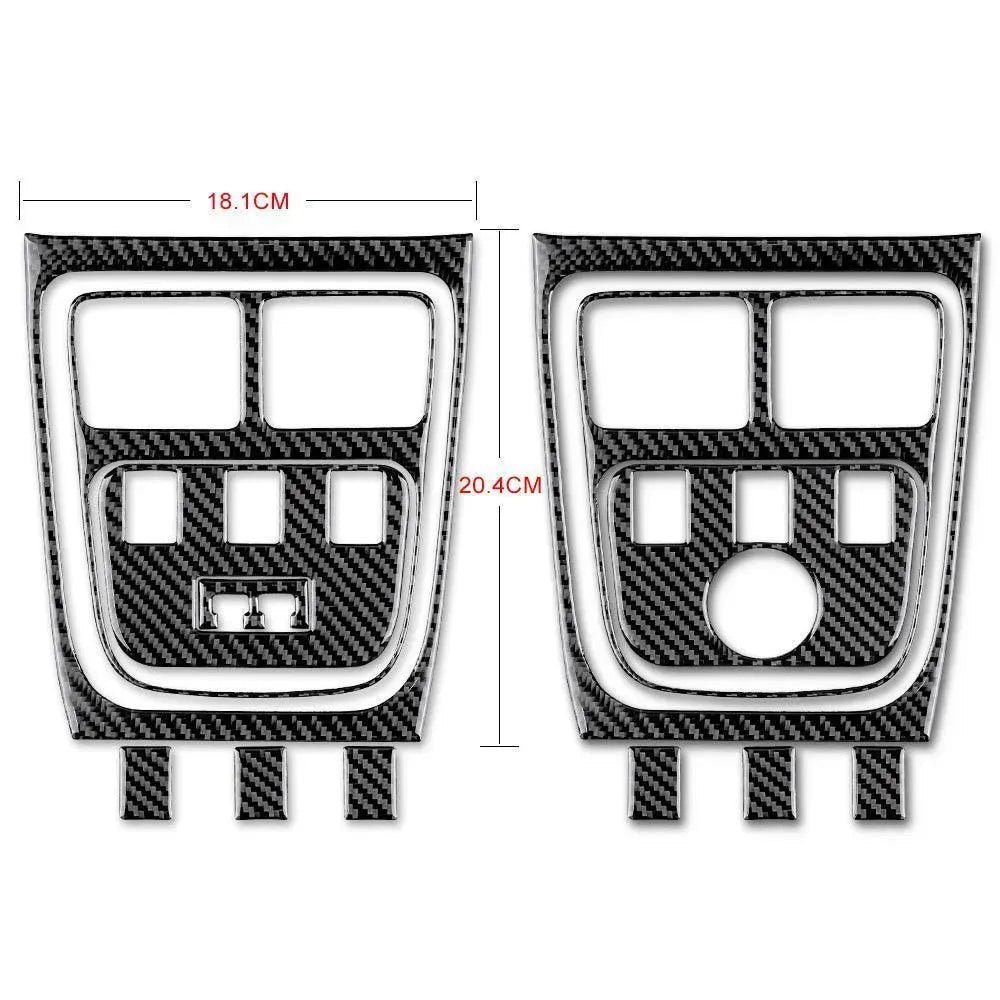 Dodge Charger 2015-2023 Carbon Fiber Rear Center Console AC Vent Trim Overlay