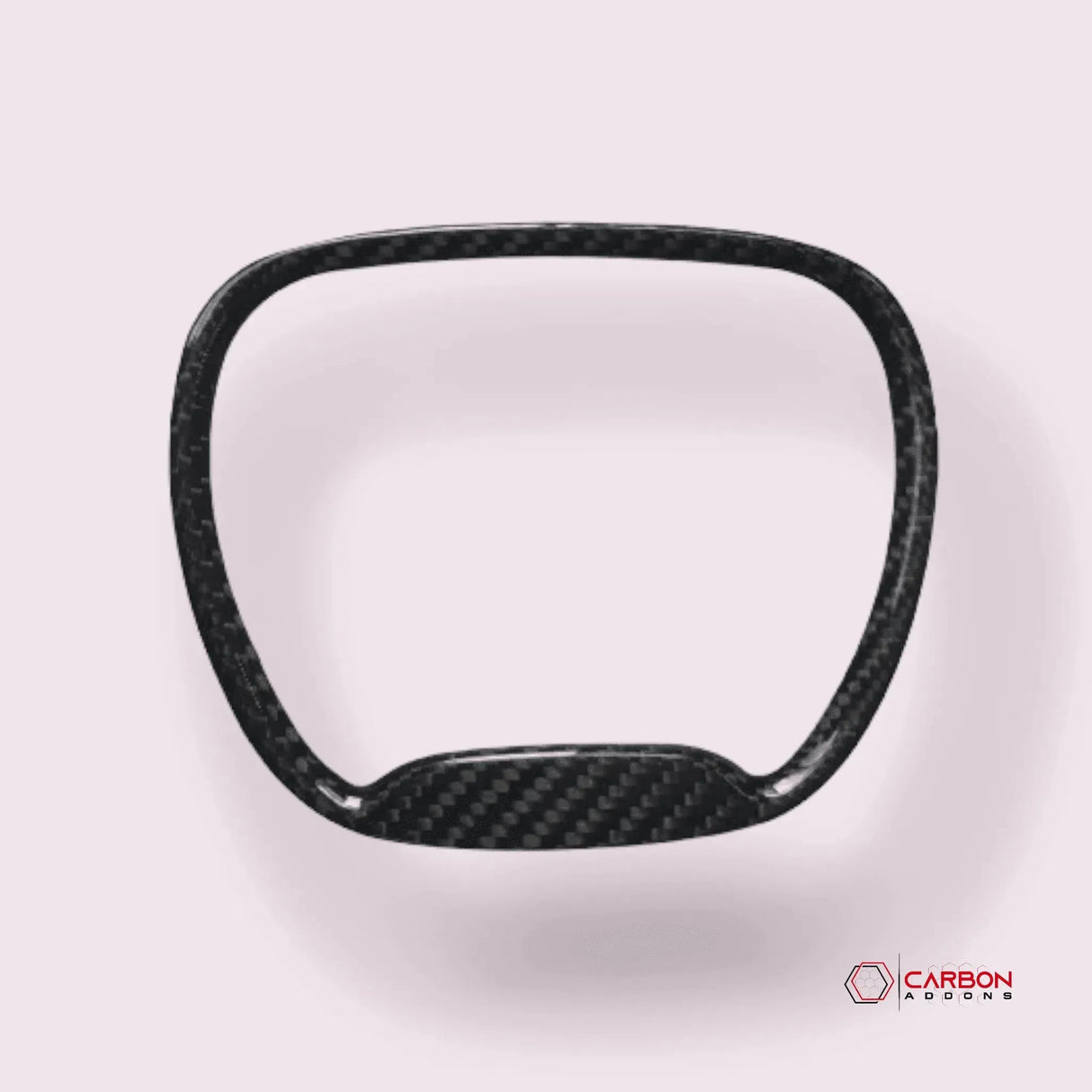 Dodge Charger/Challenger/Durango Carbon Fiber Airbag Chrome Trim Delete Cover 2015-2023