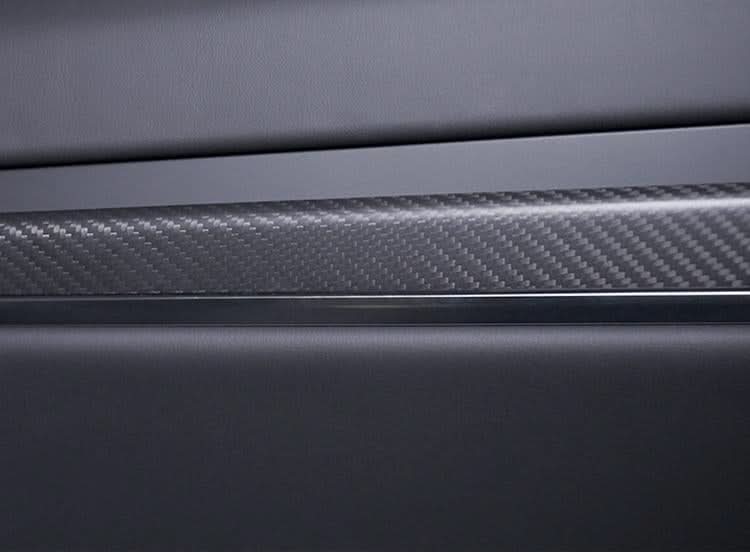 Door Trim Dry Carbon Fiber Overlay for Model S/X