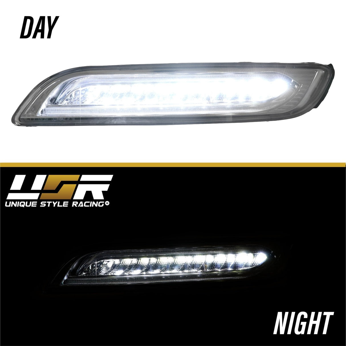2005-2008 Porsche 997.1 Led Drl Clear Front Light With Signal - 991 Turbo S Style