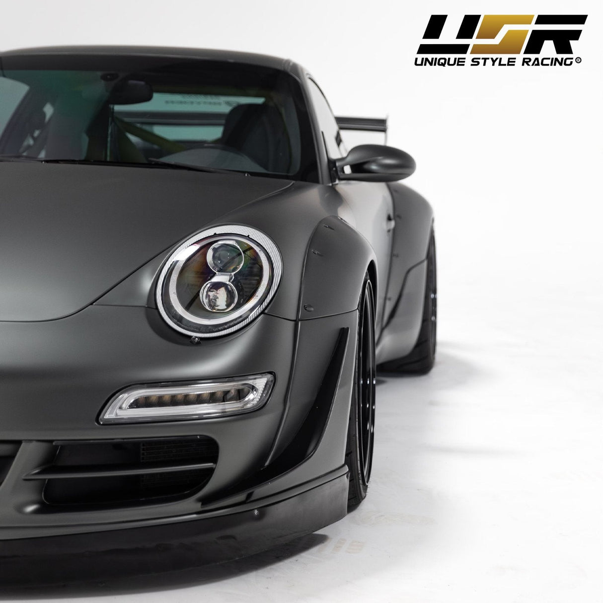 2005-2008 Porsche 997.1 Led Drl Clear Front Light With Signal - 991 Turbo S Style