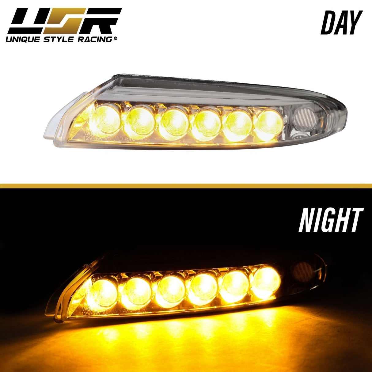 2007-2012 Porsche 997 Turbo/GT2 Smoke LED DRL + Turn Signal Lights