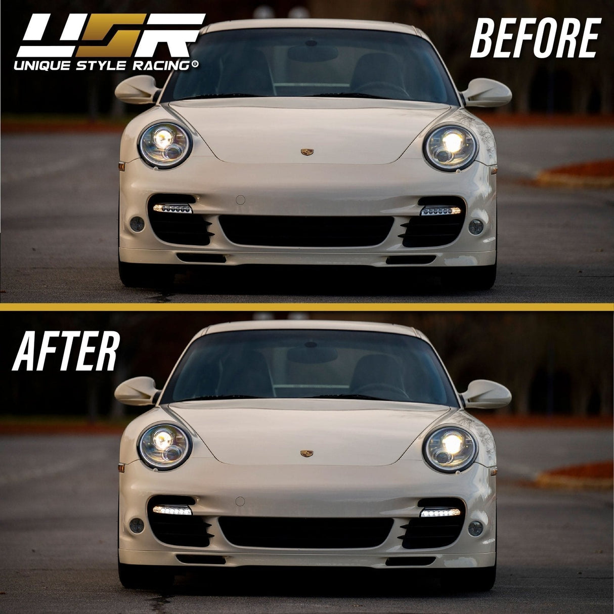 2007-2012 Porsche 997 Turbo/GT2 Smoke LED DRL + Turn Signal Lights