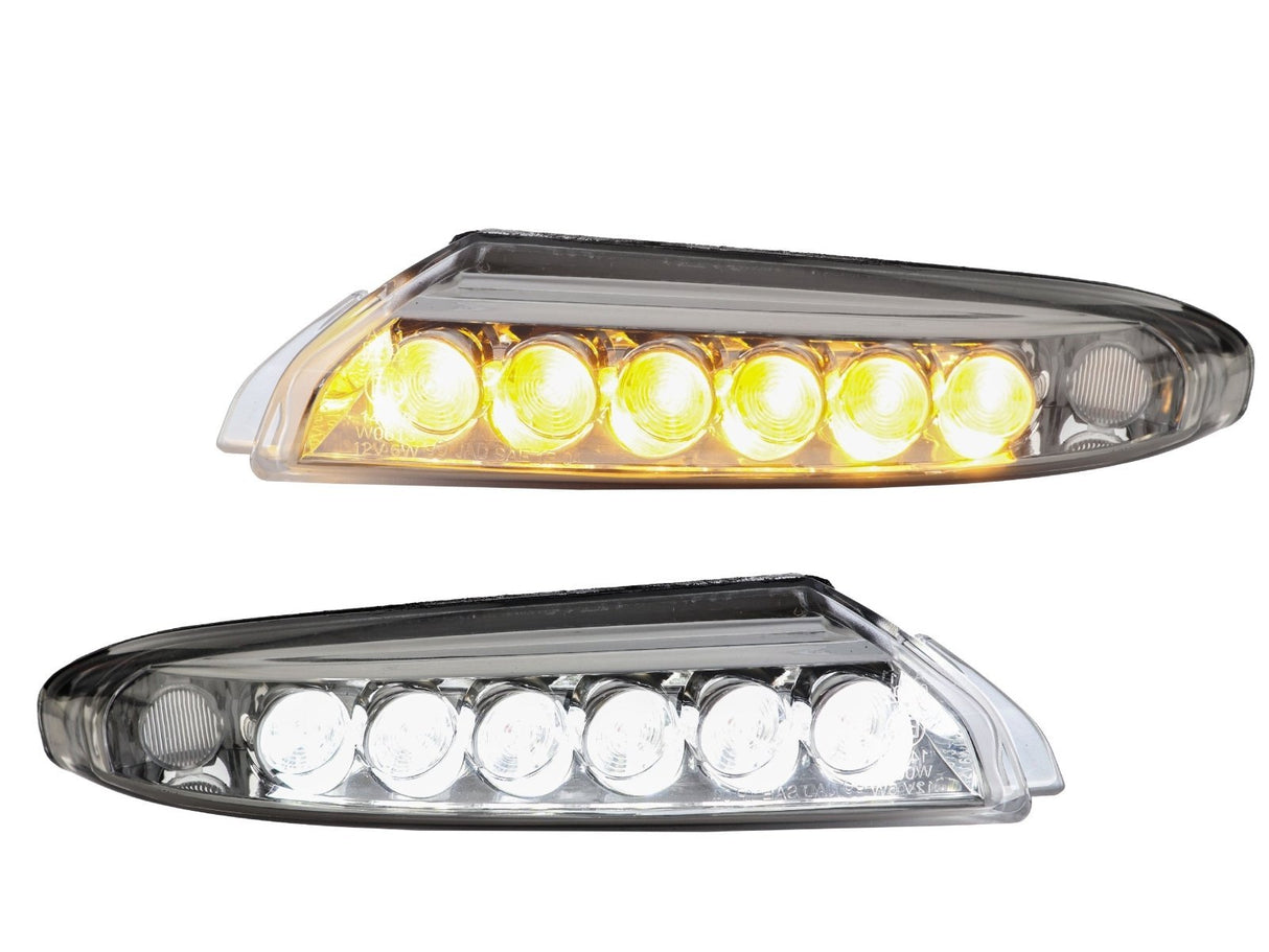 2007-2012 Porsche 997 Turbo/GT2 Smoke LED DRL + Turn Signal Lights
