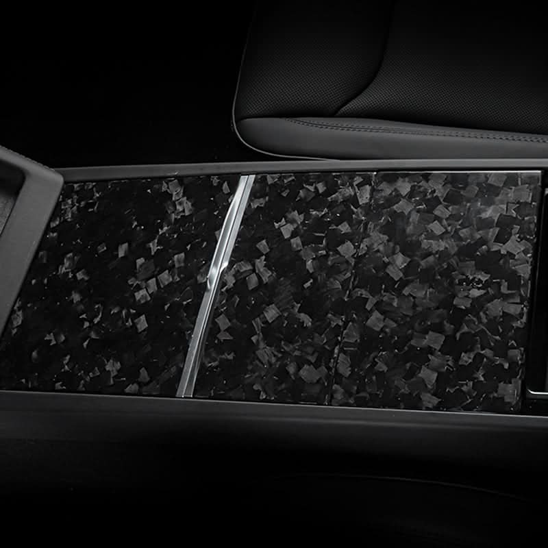 Dry Carbon Fiber Panel Console Wrap For Model Y Juniper / Model 3 Highland