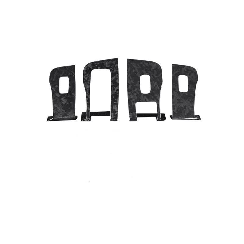 Dry Carbon Fiber Window & Door Switch Covers for Model Y / Model 3(Left Hand Drive)