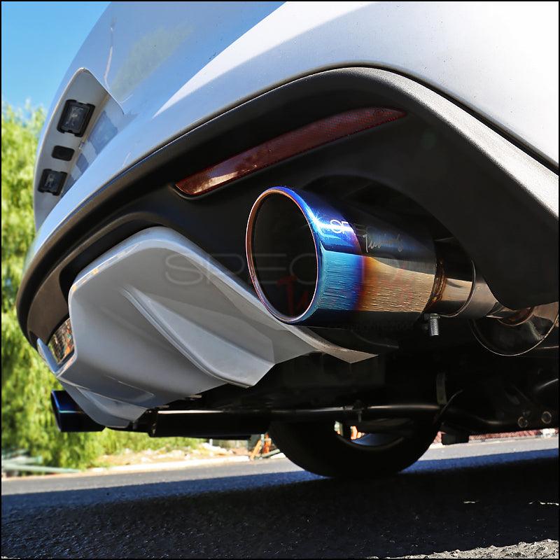 Spec-D Tuning Exhaust Ford Mustang 2.3 Ecoboost (15-23) 3" Catback w/ 4" Burnt Blue or Polished Tips