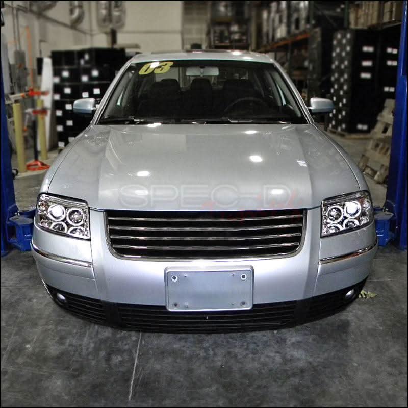 Spec-D Projector Headlights VW Passat (01-05) Dual LED Halo - Black or Chrome