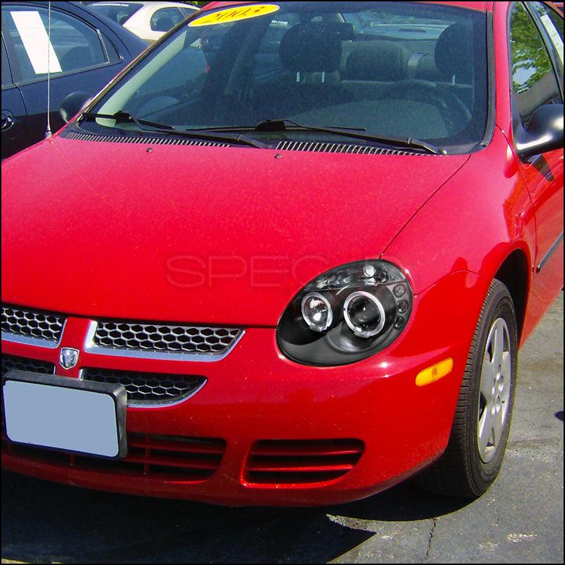 Spec-D Projector Headlights Dodge Neon & SRT4 (03-05) Dual LED Halo - Black