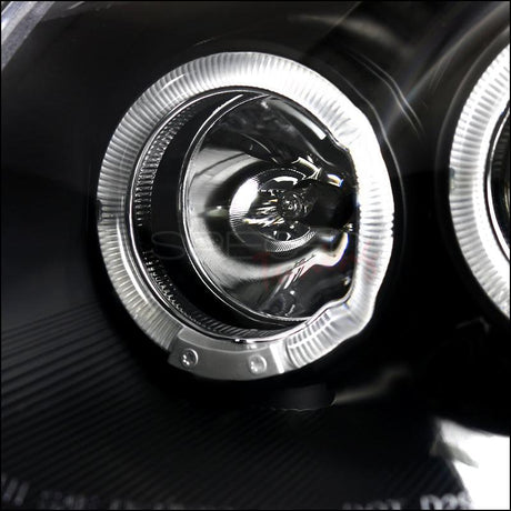 Infiniti G35 Coupe Black/Chrome/Smoke  Projector Headlights with Dual Halo Feature (2003-2007) - K2 Industries