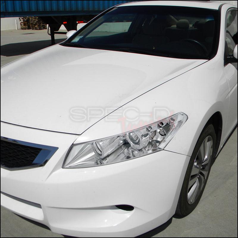 Spec-D Projector Headlights Honda Accord Coupe (08-12) LED Halo - Black / Chrome / Smoke