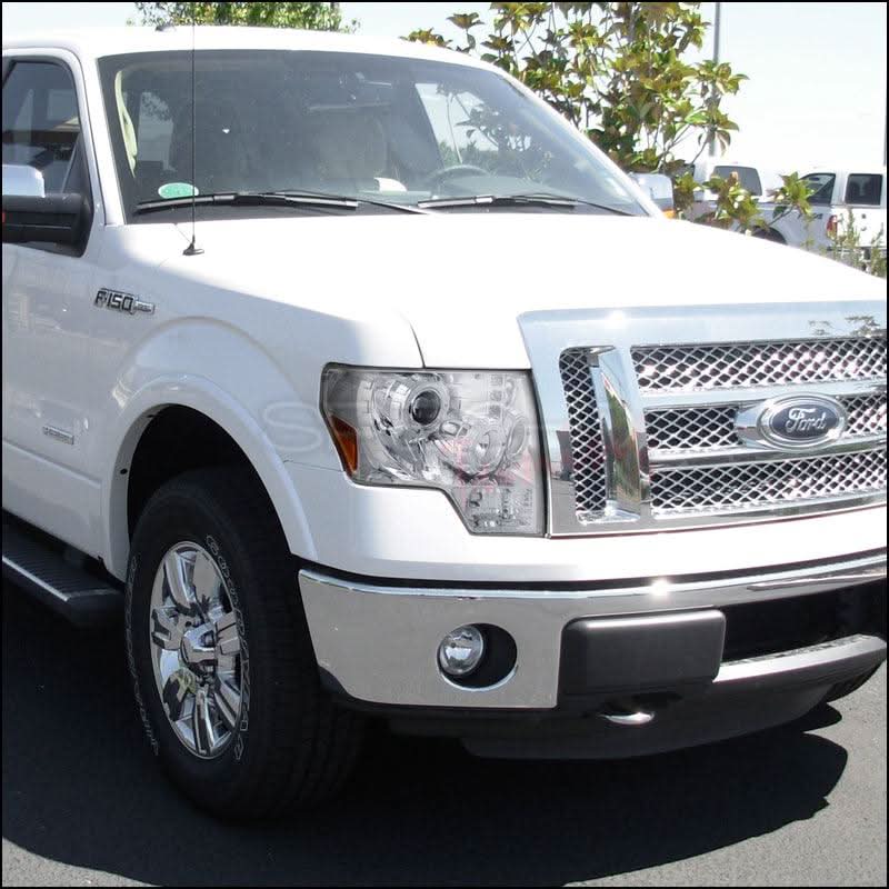 Spec-D Projector Headlights Ford F150 (09-14) Dual Halo LED - Black or Chrome