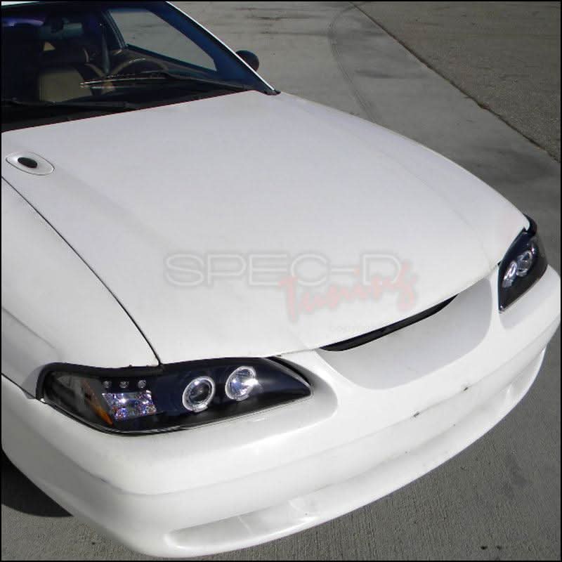 Spec-D Projector Headlights Ford Mustang SN95 (94-98) Halo LED - Black or Chrome