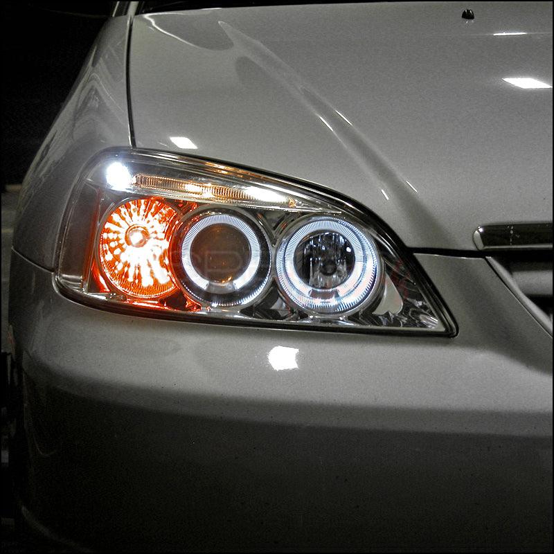 Spec-D Projector Headlights Honda Civic Coupe/Sedan (01-03) Dual Halo - Black or Chrome