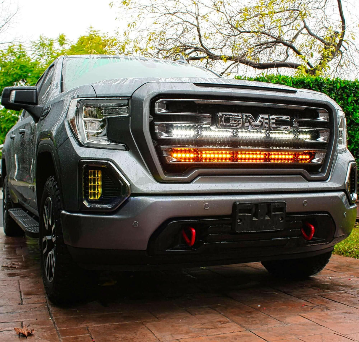 2019+ GMC Sierra 1500 Dual 40s Light Bars - SLIM