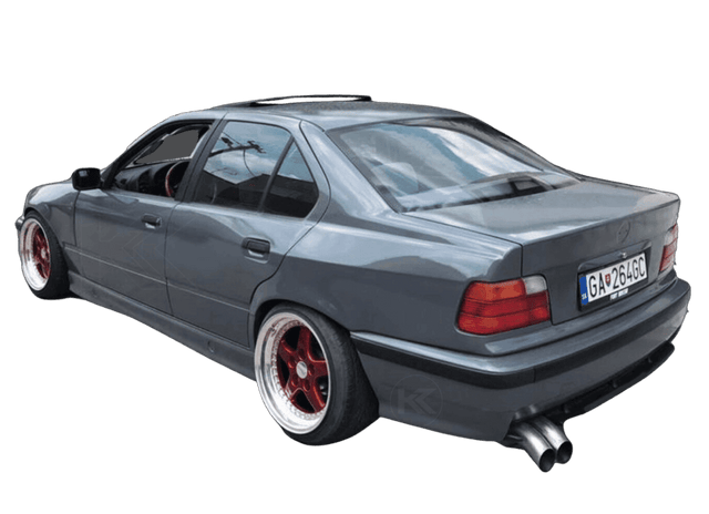 E36 Sedan Complete Over Fender Set - With Door Handle Cut-Outs (1990-1999) - K2 Industries