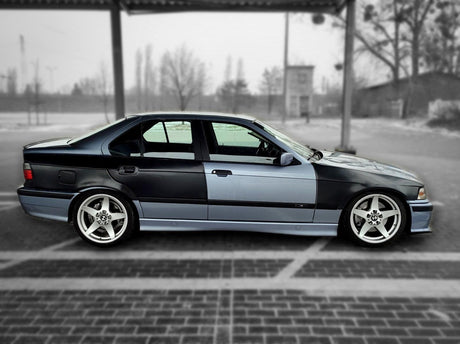 E36 Sedan Complete Over Fender Set - With Door Handle Cut-Outs (1990-1999) - K2 Industries
