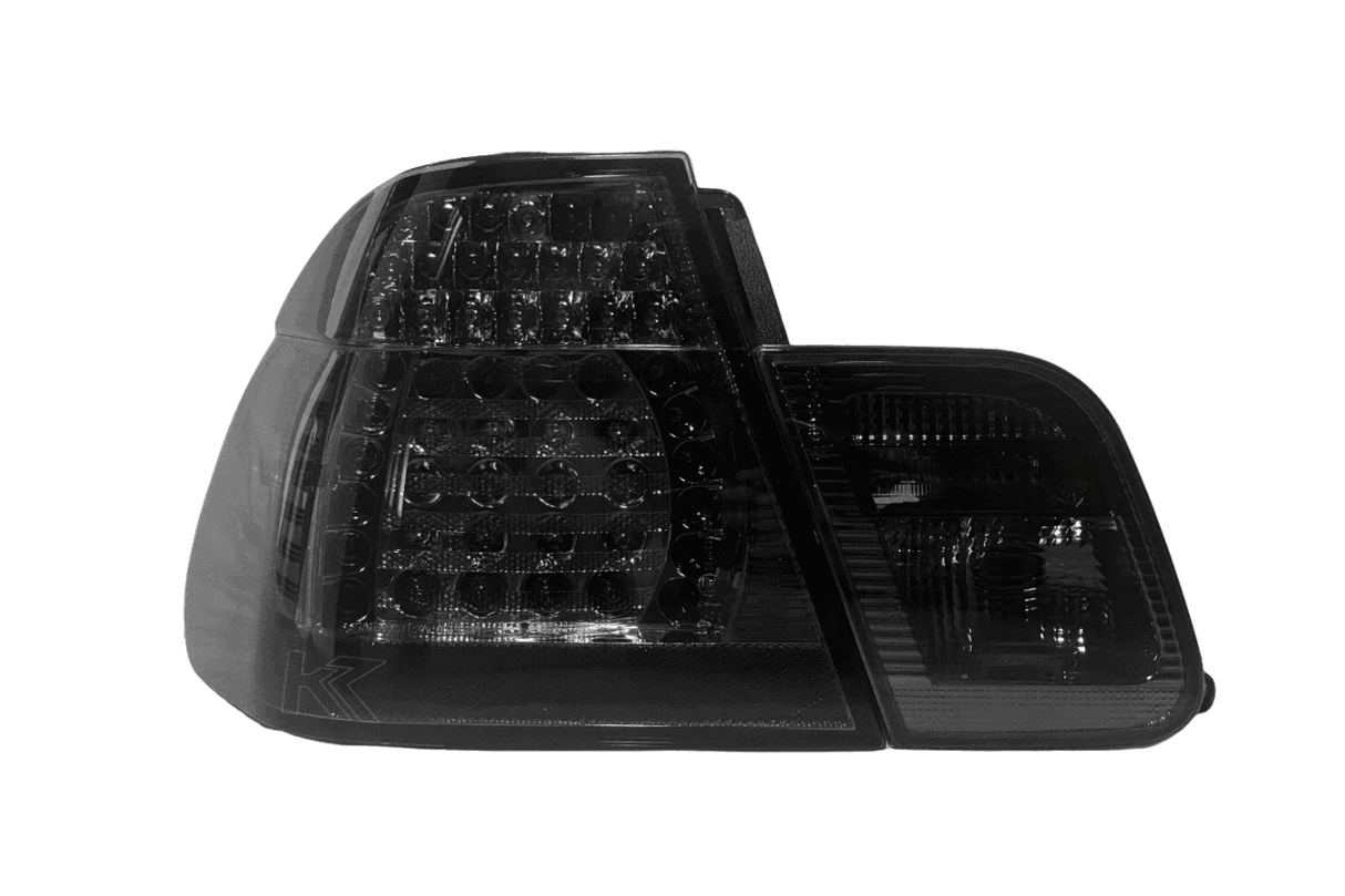 E46 Sedan Clear/Smoked LED Tail Lights - Face Lift (2003-2006) - K2 Industries