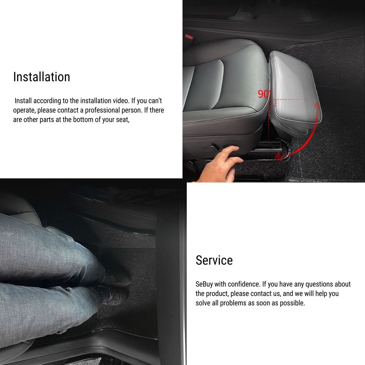Electric Leg Seat Support For Tesla Model 3/Y 2020-2024