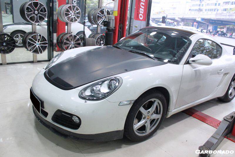 2009-2012 Porsche Cayman 987 EM Style Carbon Fiber Front Lip