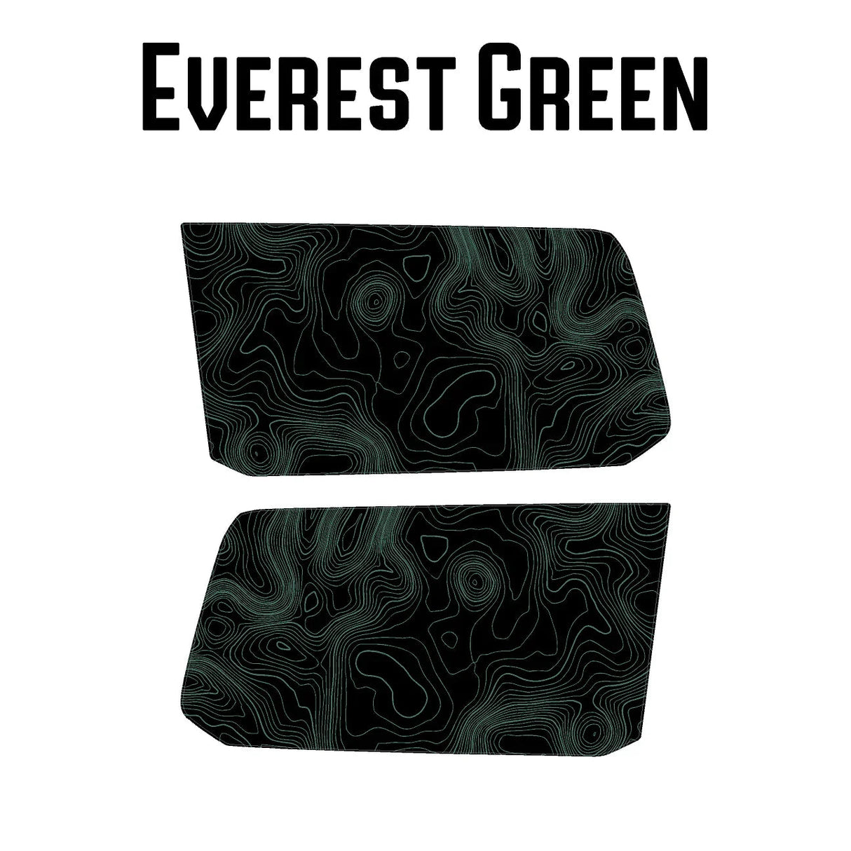 Topographic Rear Window Map Overlays V3 (Perforated) - 2025+ 4Runner