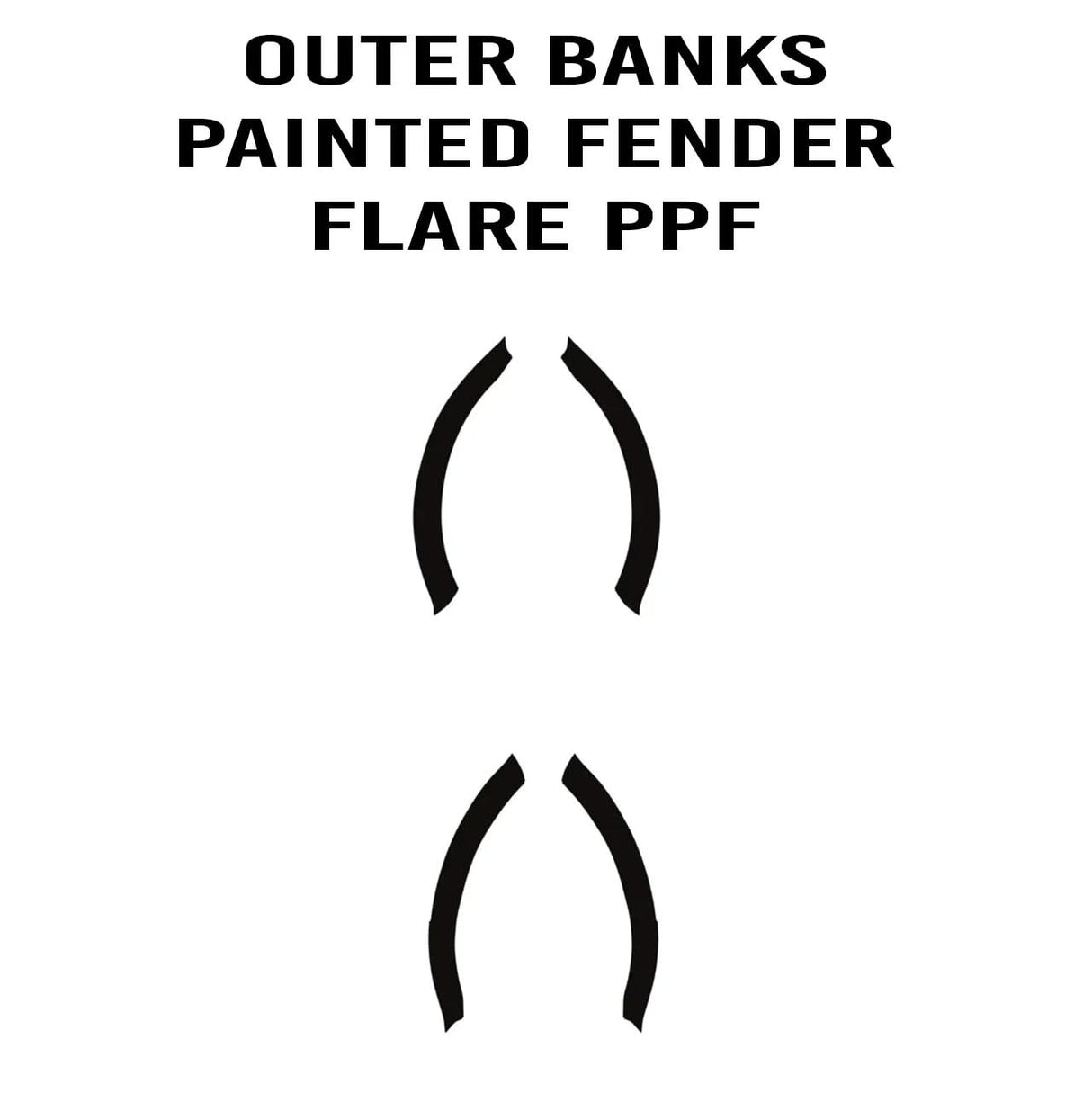 eXpert Fender Flare Paint Protection Film (Clear PPF) - 2021+ Bronco Outer Banks