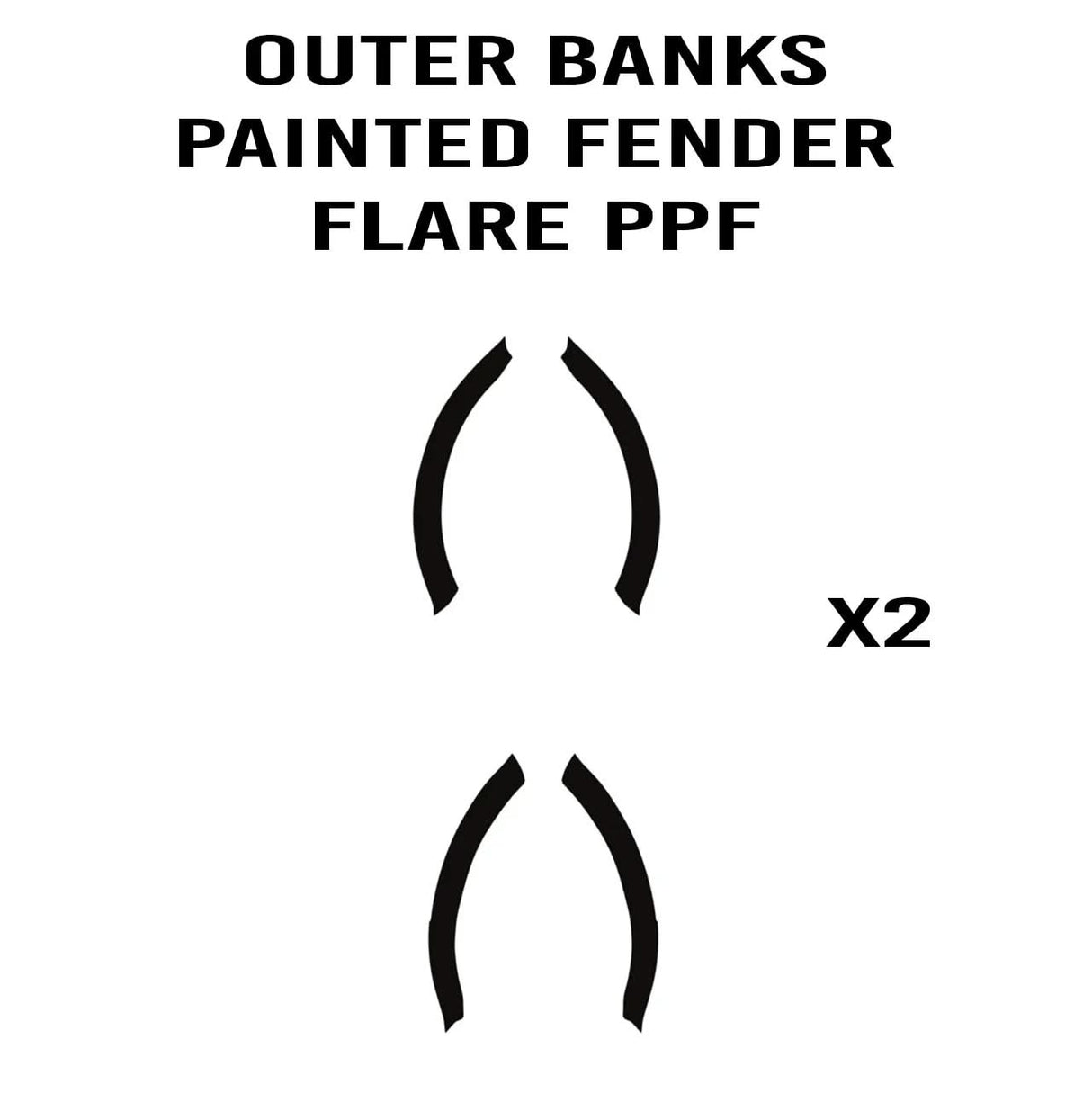 eXpert Fender Flare Paint Protection Film (Clear PPF) - 2021+ Bronco Outer Banks