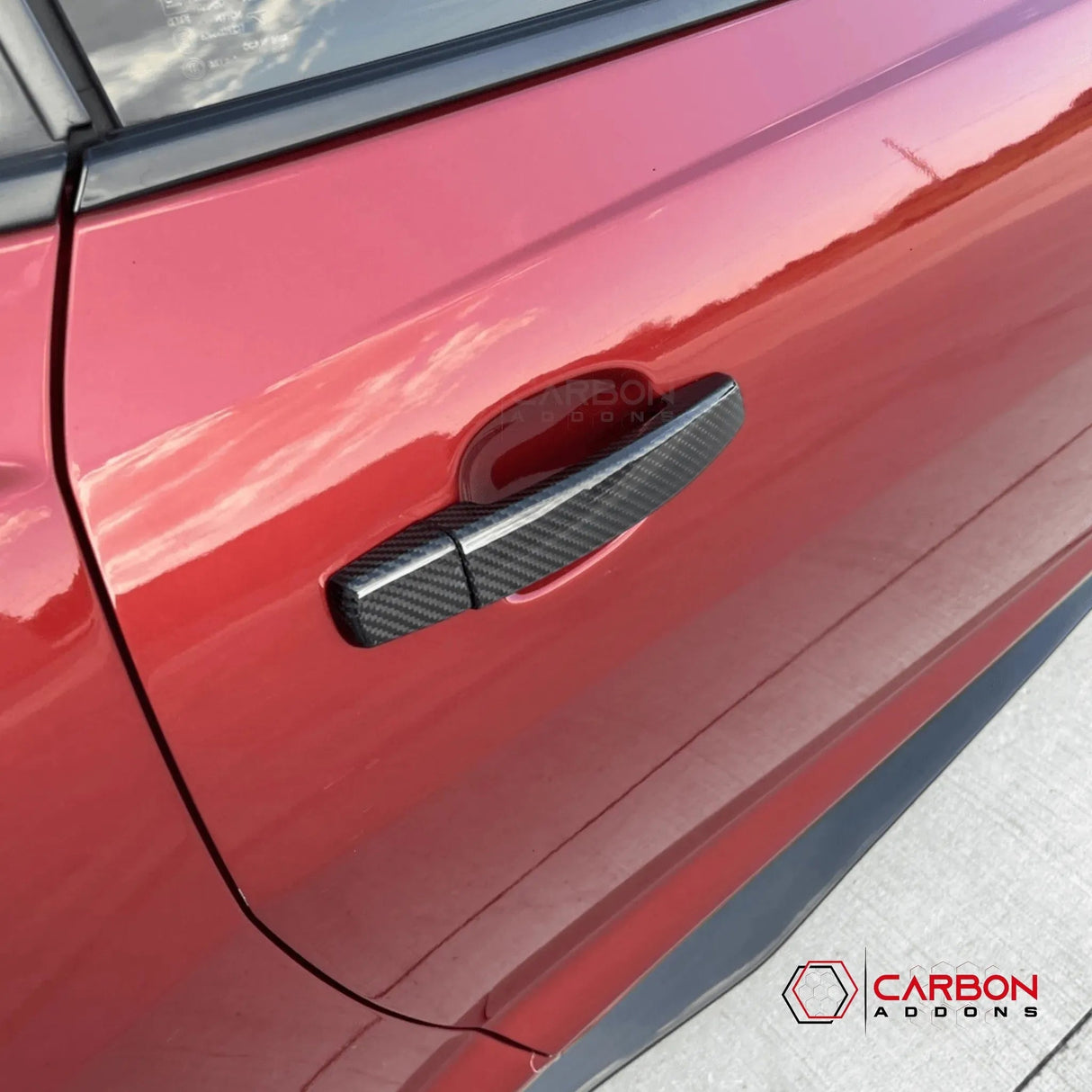 Exterior Carbon Fiber Door Handle Covers for 2010-2015 Chevy Camaro