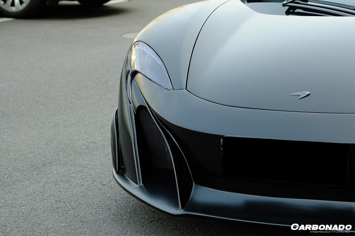 2011-2014 McLaren MP4 12C 675LT Style Part Carbon Fiber Front Bumper And Fender
