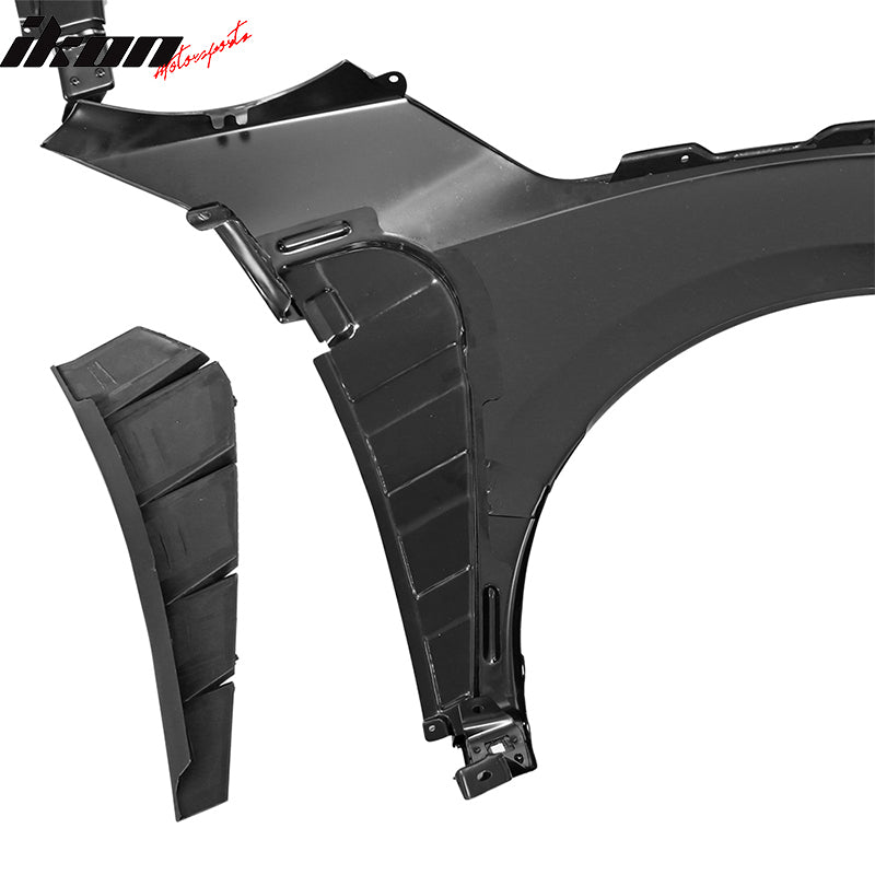 2016-2020 Honda Civic Type-R Front Fender Flares Trim w/ Insert Steel