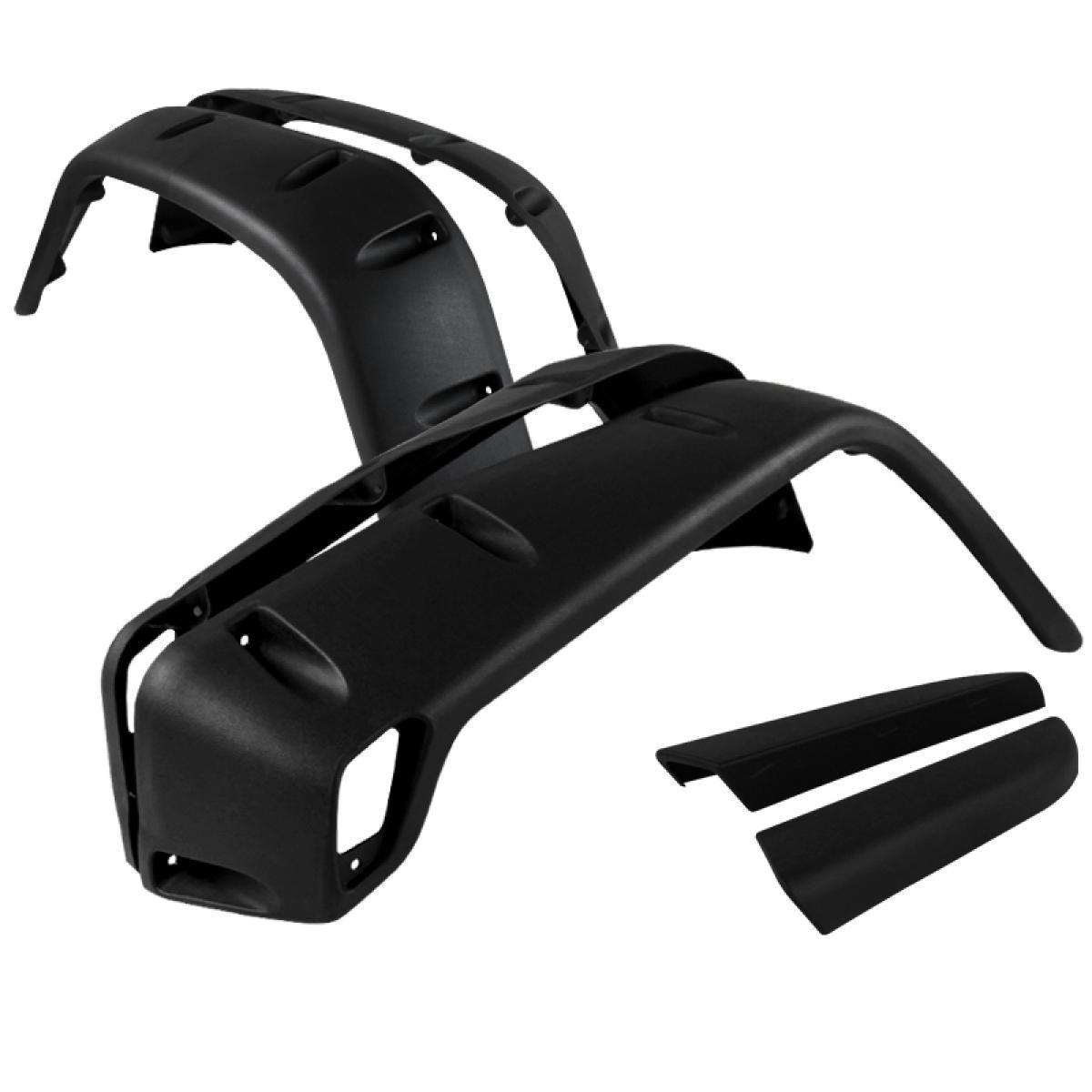 Spec-D Fender Flares Jeep Wrangler TJ (1997-2006) Full Set of 4 in Black