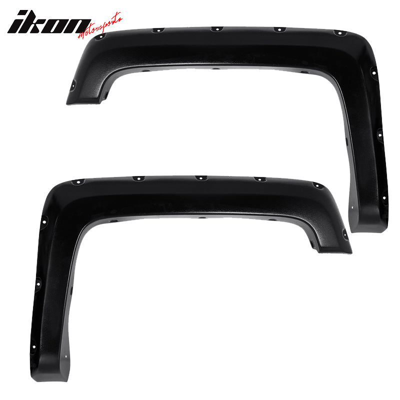 2014-2018 Chevy Silverado Short Pocket Rivet 4PCS Fender Flares ABS