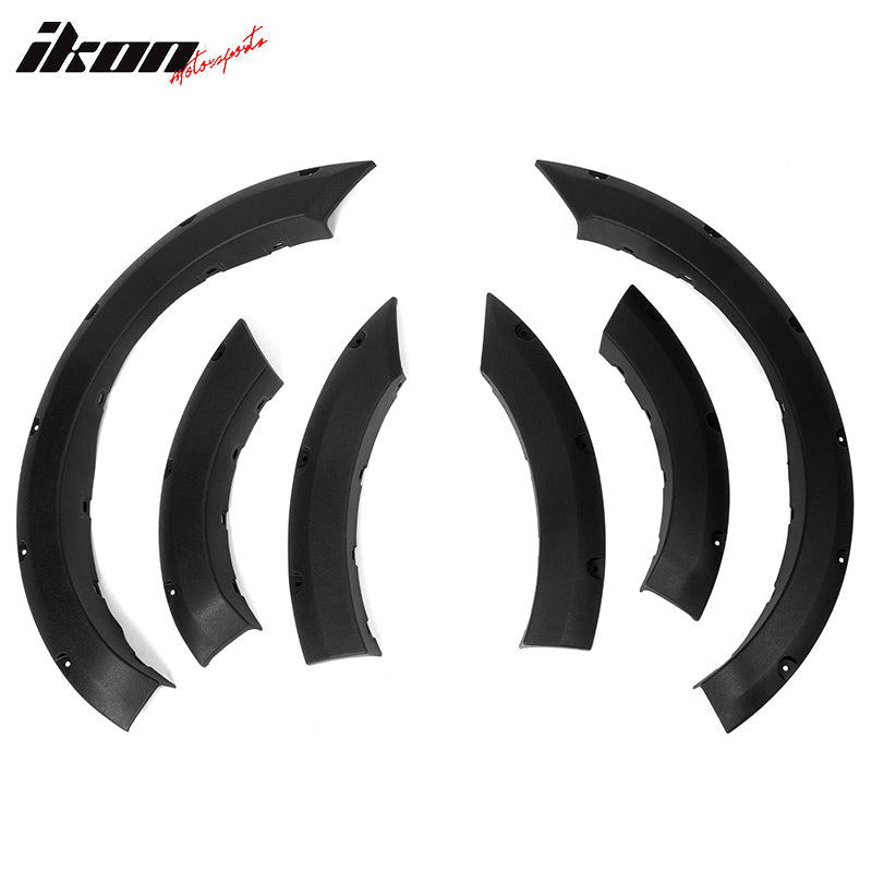 2021-2025 Ford Bronco Sport Pocket Style Black Fender Flares 6PC PP